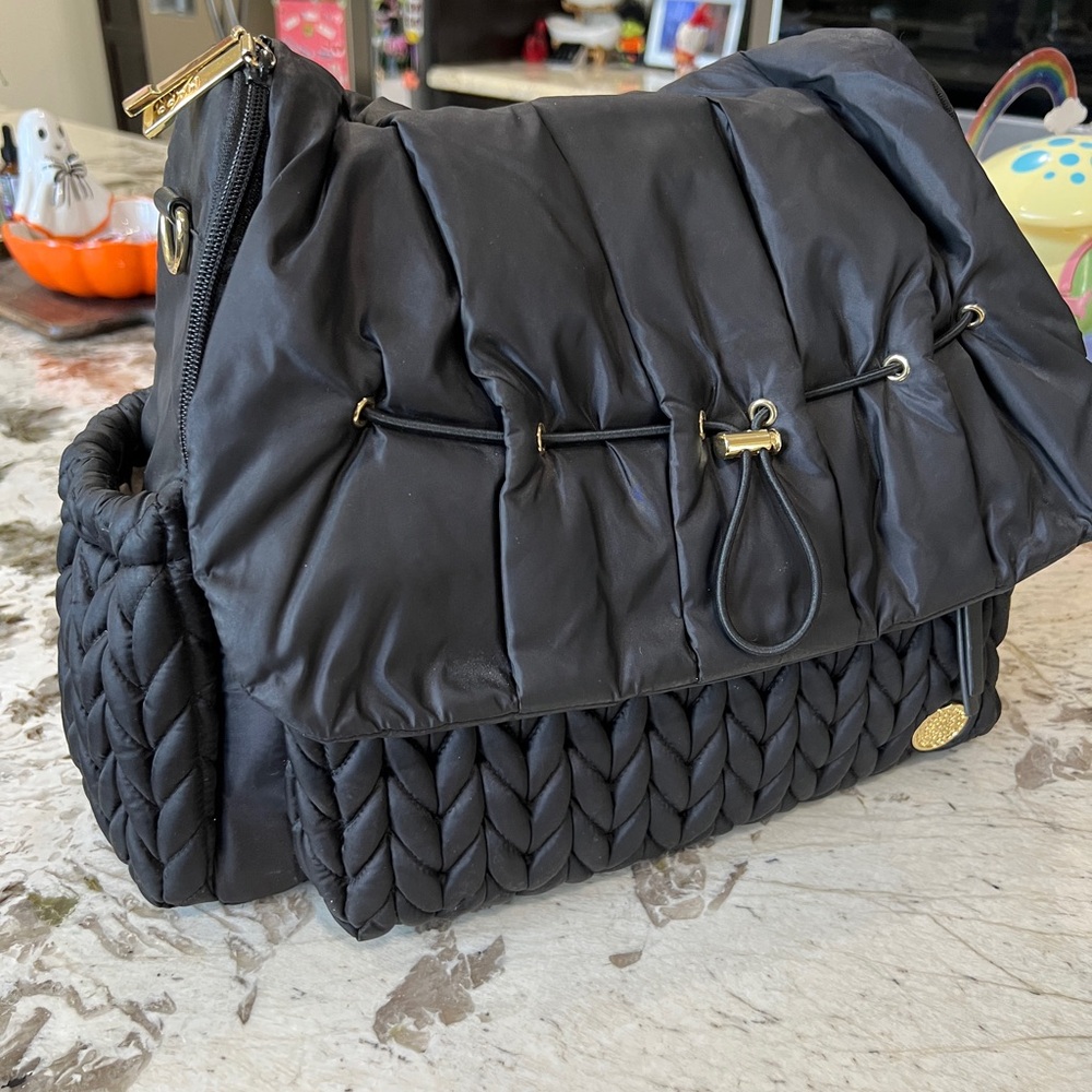 Happ Brand Levy Backpack Diaper Bag Black